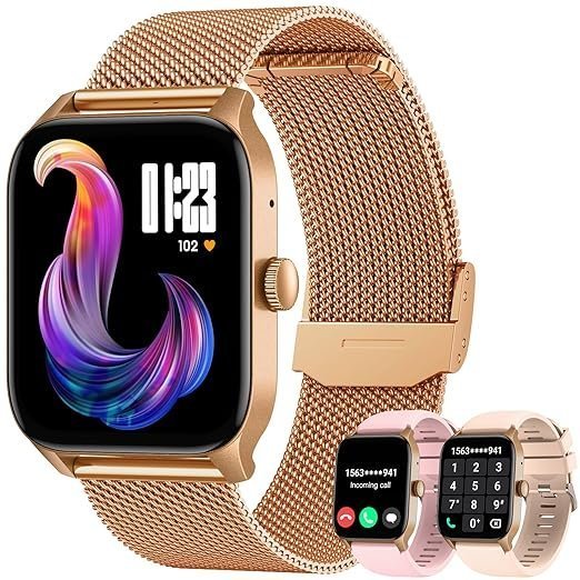 Smartwatch for Women Fitness Tracker Watch: Smart Watches for Women Android iOS Phones Make/Answer Call 1.83" Waterproof Digital Watches Heart Rate SpO2 Sleep Monitor 100+ Sport Mode Activity Tracker